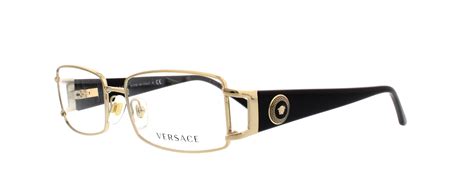 versace black and gold eyeglasses|versace black frame eyeglasses.